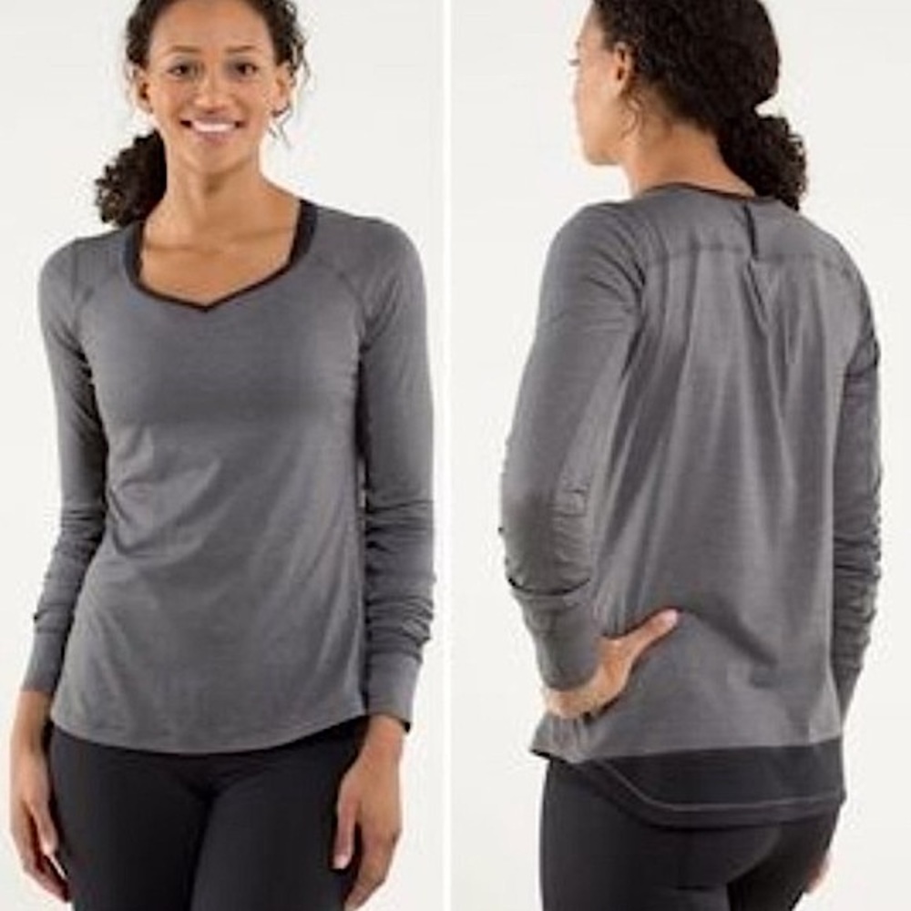 Lululemon Race Me Reflective Long Sleeve Shirt Sz 6